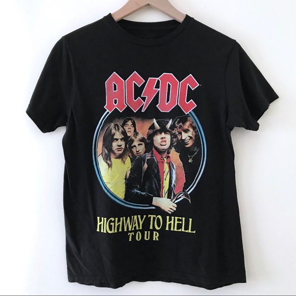 ACDC Tops - ⛵️ AC/DC Black Highway To Hell Tour Tee Medium